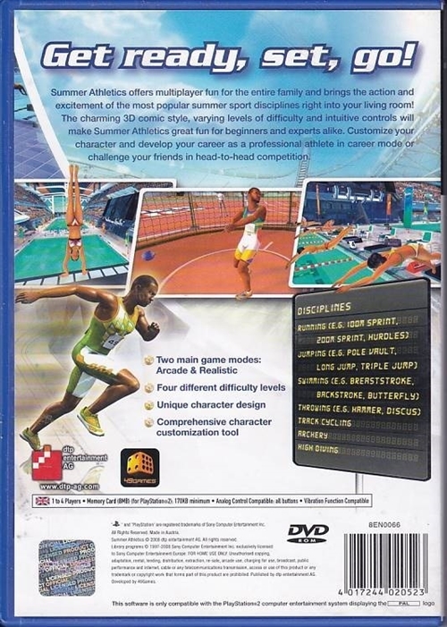 Summer Athletics - PS2 (B Grade) (Genbrug)